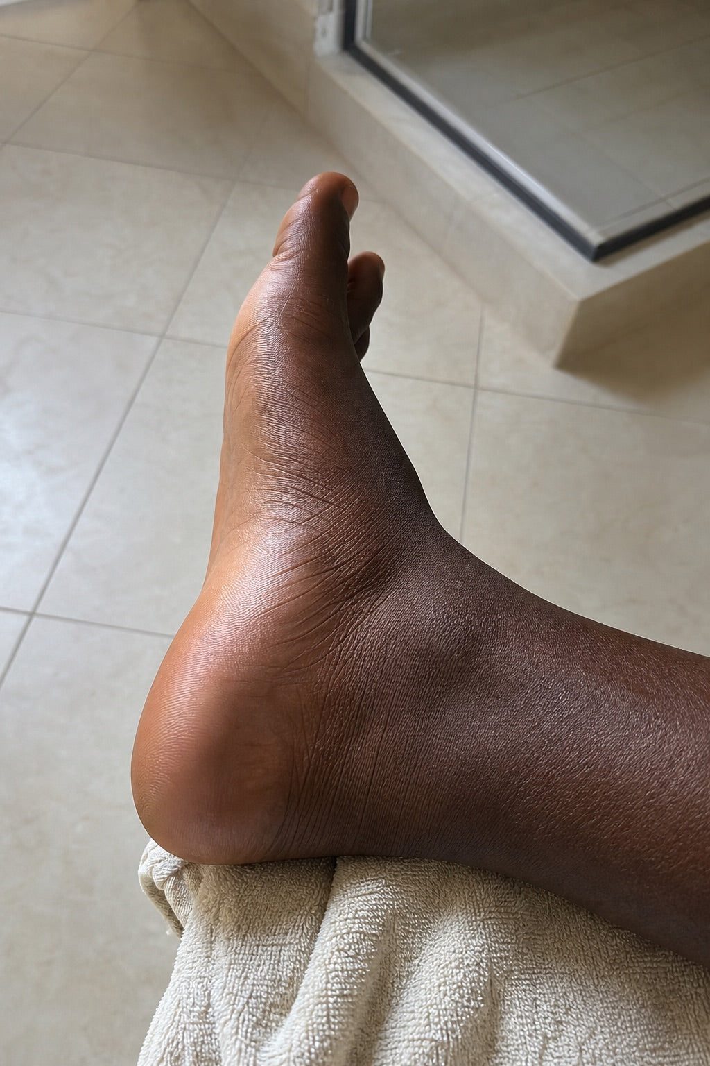 Smooth, recovered heel after the soaks