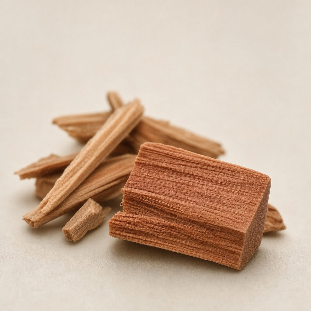 Vetiver and cedar, up close